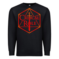 Black critical role Premium Sweatshirt - DesigneFamous