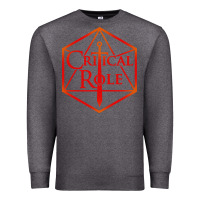 Charcoal Heather critical role Premium Sweatshirt - DesigneFamous