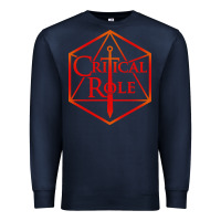 Navy critical role Premium Sweatshirt - DesigneFamous