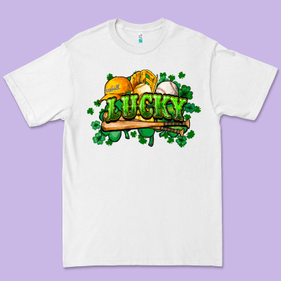 St. Patrick's Day Baseball Premium Tee Designed By Howdyjamesfarm