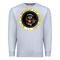 Heather Grey fake seal of the president of the united states Premium Sweatshirt - DesigneFamous