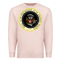 Pale Pink fake seal of the president of the united states Premium Sweatshirt - DesigneFamous