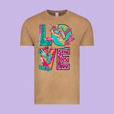 Love With Nail Elements Bbs Vintage Tee Designed By Bundleandbundleshop