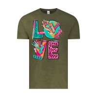 Vintage Olive love with nail elements bbs Vintage Tee - BundleAndBundleShop