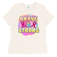 Bone brave and strong cancer Ladies Tee - FaDigitalArtStudio