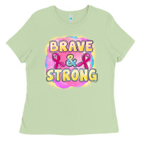 Matcha brave and strong cancer Ladies Tee - FaDigitalArtStudio
