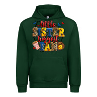 Forest Green little sister biggest fan softball Urban Hoodie - Jasminsmagicworld