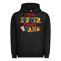Pigment Black little sister biggest fan softball Urban Hoodie - Jasminsmagicworld