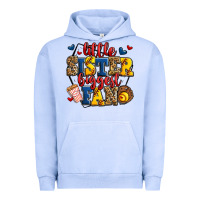 Pigment Grape Ice little sister biggest fan softball Urban Hoodie - Jasminsmagicworld