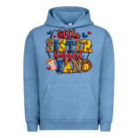 Pigment Pebble Blue little sister biggest fan softball Urban Hoodie - Jasminsmagicworld