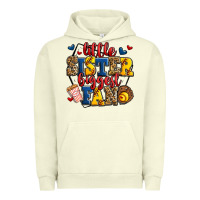 Pigment Pistachio little sister biggest fan softball Urban Hoodie - Jasminsmagicworld
