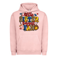 Pigment Salmon little sister biggest fan softball Urban Hoodie - Jasminsmagicworld