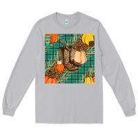 Moon Dust fall boot seamless pattern Long Sleeve Tee - BundleAndBundleShop
