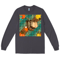 Smoke fall boot seamless pattern Long Sleeve Tee - BundleAndBundleShop