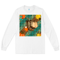 White fall boot seamless pattern Long Sleeve Tee - BundleAndBundleShop