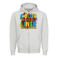 Dove Grey color outside the liner autism awareness Zipper Hoodie - JahusDesignShop