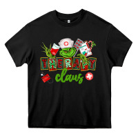 Black therapy claus Heavy Core Tee - CowGirlArtShop