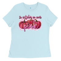 Baby Blue In October we wear pink Breast Cancer Ladies Tee - FaDigitalArtStudio