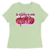 Matcha In October we wear pink Breast Cancer Ladies Tee - FaDigitalArtStudio