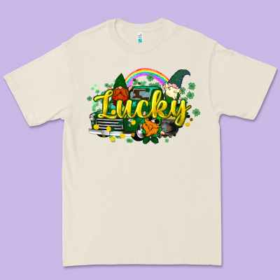 Lucky Gnomes Truck St. Patrick's Premium Tee Designed By Howdyjamesfarm