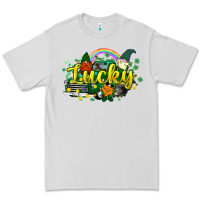 Dove Grey lucky gnomes truck St. Patrick's Premium Tee - HowdyJamesFarm