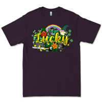 Plum lucky gnomes truck St. Patrick's Premium Tee - HowdyJamesFarm