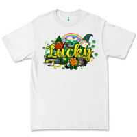 White lucky gnomes truck St. Patrick's Premium Tee - HowdyJamesFarm