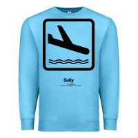 Ocean Blue sully movie silhouette Premium Sweatshirt - DesigneFamous