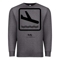 Charcoal Heather sully movie silhouette Premium Sweatshirt - DesigneFamous