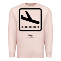 Pale Pink sully movie silhouette Premium Sweatshirt - DesigneFamous