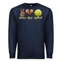 Navy peace love softball Premium Sweatshirt - JahusDesignShop