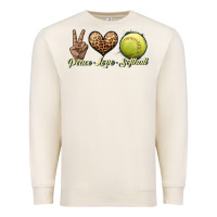 Sandshell peace love softball Premium Sweatshirt - JahusDesignShop