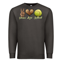 Smoke peace love softball Premium Sweatshirt - JahusDesignShop