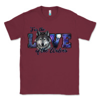 Burgundy for the love of the wolves Classic Tee - RanaPortraitStore