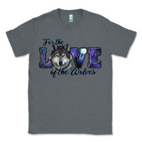 Charcoal Heather for the love of the wolves Classic Tee - RanaPortraitStore