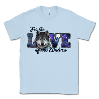 Dusty Blue for the love of the wolves Classic Tee - RanaPortraitStore