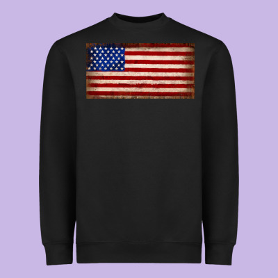 American Flag Heavyweight Sweatshirt Designed By Jahusdesignshop