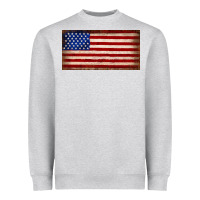 Heather Grey American flag Heavyweight Sweatshirt - JahusDesignShop