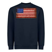 Navy American flag Heavyweight Sweatshirt - JahusDesignShop