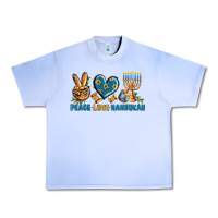 Grape Ice Peace Love Hannukah Urban Heavy Tee - BundleAndBundleShop