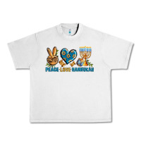 Lunar Rock Peace Love Hannukah Urban Heavy Tee - BundleAndBundleShop