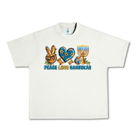 Pistachio Peace Love Hannukah Urban Heavy Tee - BundleAndBundleShop