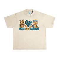 Sandshell Peace Love Hannukah Urban Heavy Tee - BundleAndBundleShop