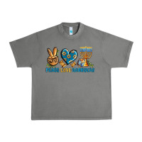 Tornado Peace Love Hannukah Urban Heavy Tee - BundleAndBundleShop