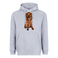 Heather Grey labrador Heavyweight Hoodie - JahusDesignShop