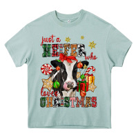 Arona just a heifer who loves christmas cow Heavy Core Tee - CowGirlArtShop