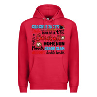 Cardinal baseball typography words Premium Hoodie - Artiststas