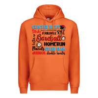 Carrot baseball typography words Premium Hoodie - Artiststas