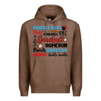 Chestnut baseball typography words Premium Hoodie - Artiststas