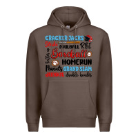Coffee baseball typography words Premium Hoodie - Artiststas